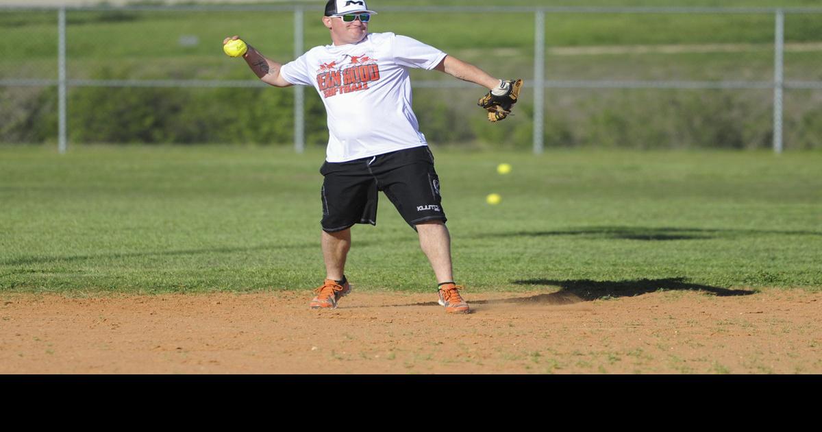 Soldier-athletes tryout for All-Army men's softball team