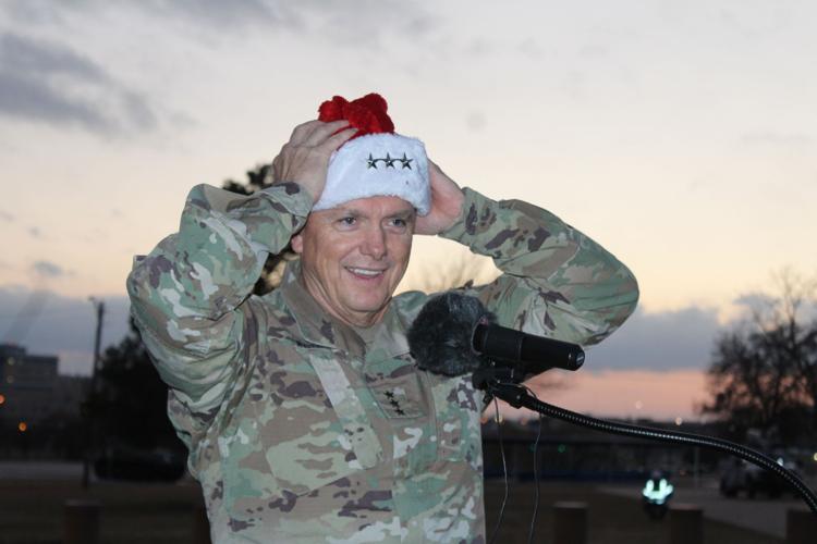 Hood lights up season with patriotic display News