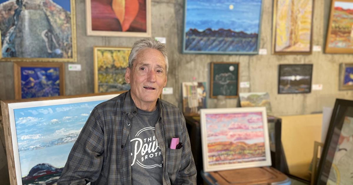 Ed Lothamer Lothamer demonstrates palette knife painting | Calendar ...