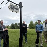 NDCL student makes mark with winning sign design
