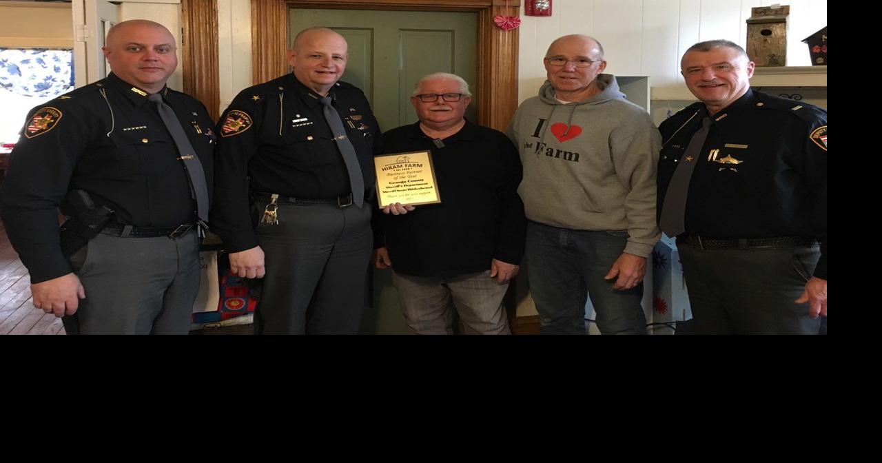 Hiram Farm recognizes Sheriff Hildenbrand for donated equipment
