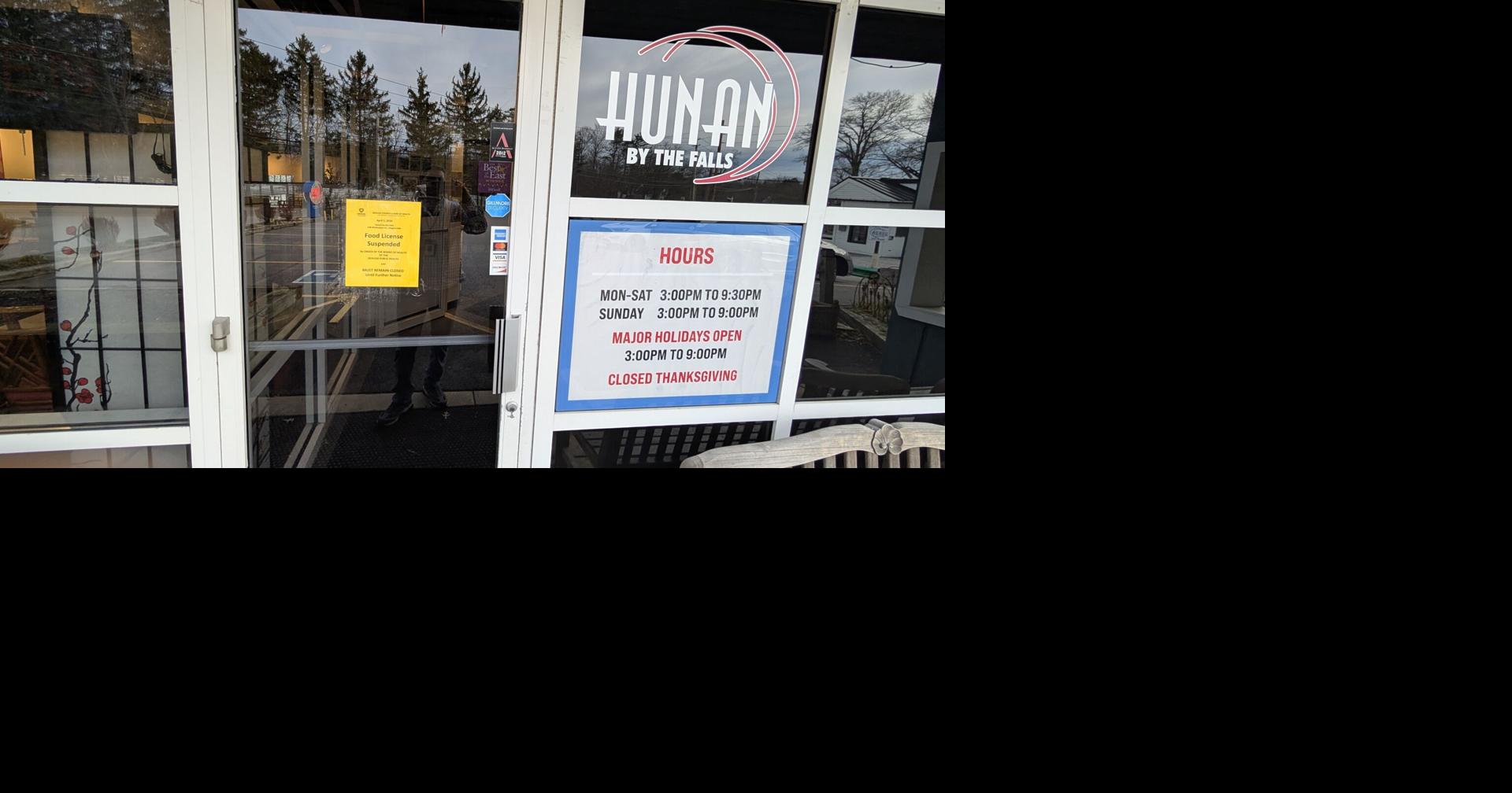 Health board suspends Hunan By the Falls’ license for 2 weeks