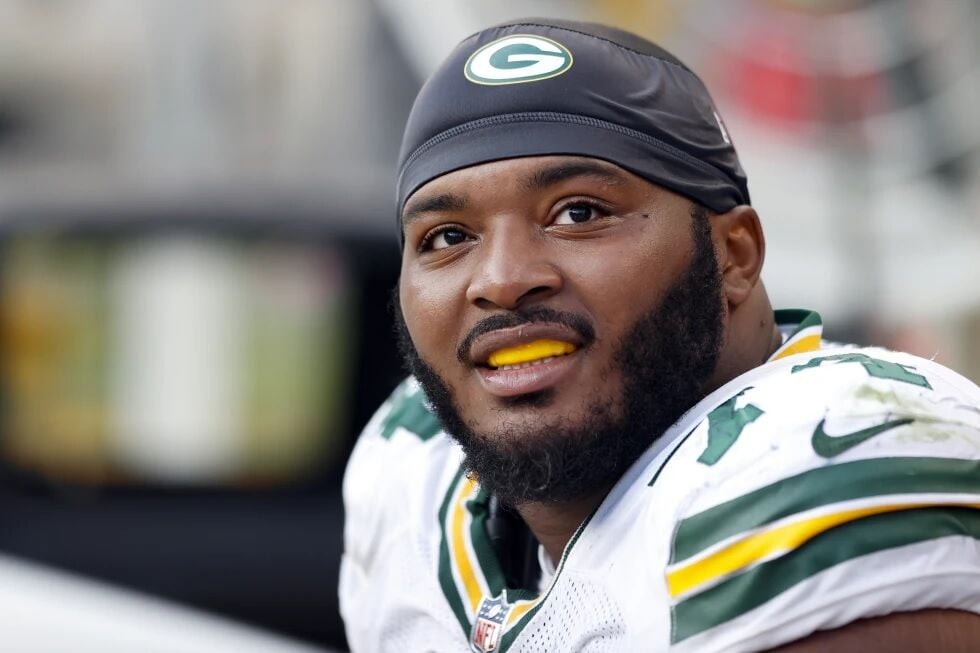 After not taking part in Packers' offseason program, left  guard-turned-center Elgton Jenkins set to start camp on non-football injury  list | Top Stories | channel3000.com
