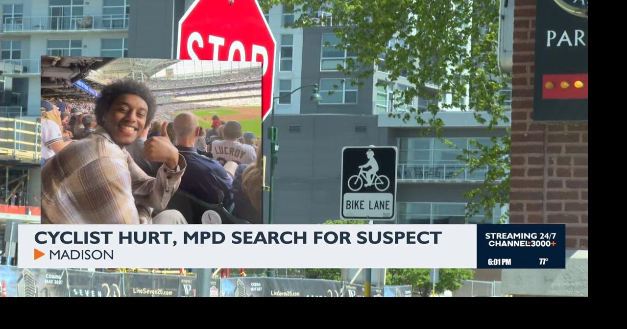 Madison police seek driver after cyclist hit and critically injured