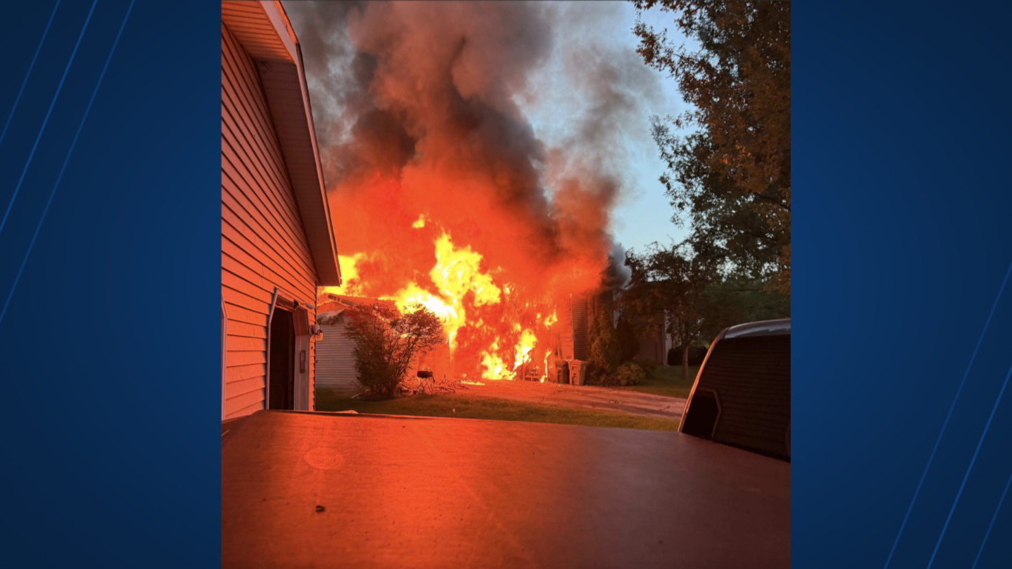 VIDEO: Madison garage fire displaces 7 residents, 4 pets | News ...