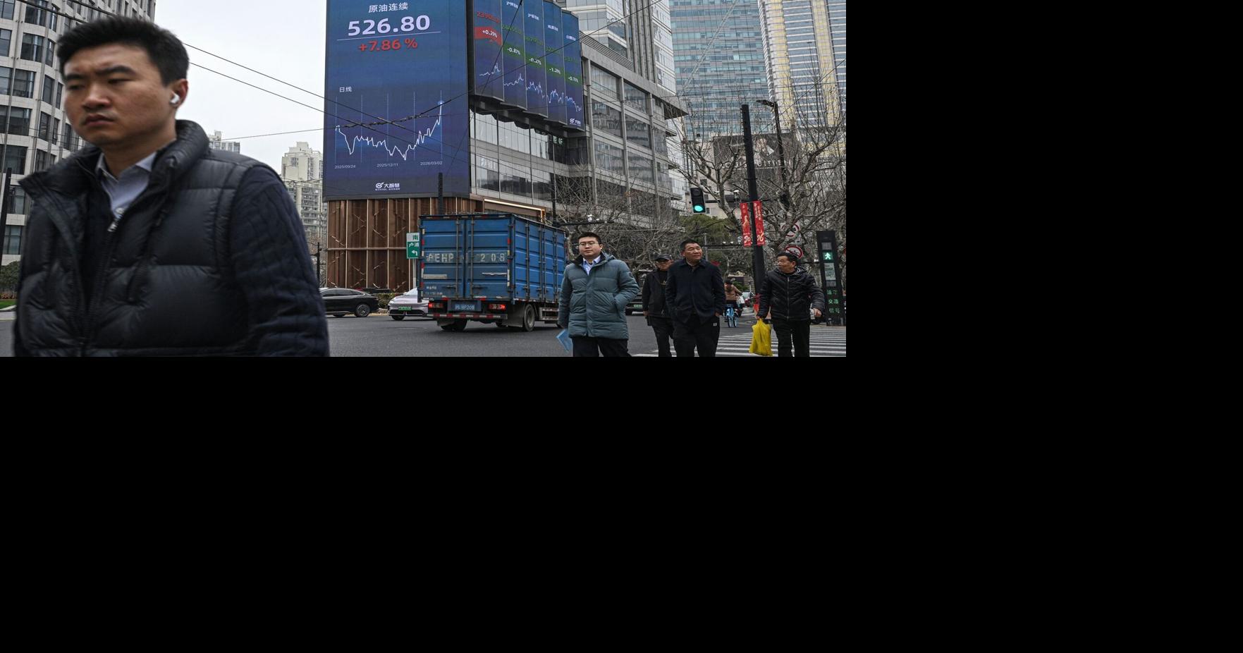 Stocks fall and oil surges as war with Iran spreads