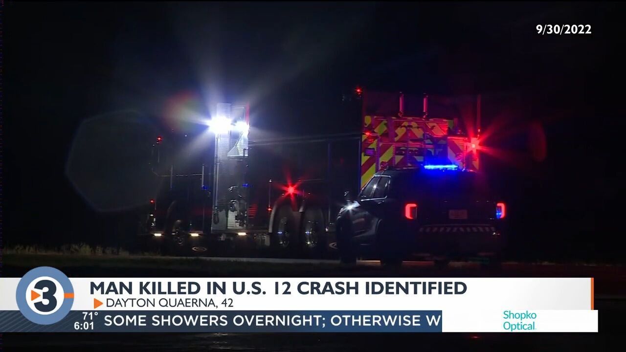 Medical Examiner's Office identifies man killed in US 12 crash | Crime news  | channel3000.com