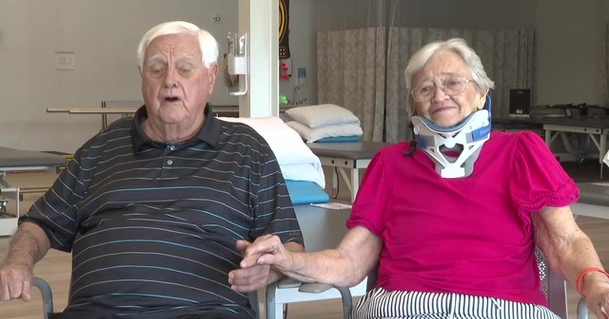 Couple survives car crash; 91-year-old woman recovering after 'internal decapitation'