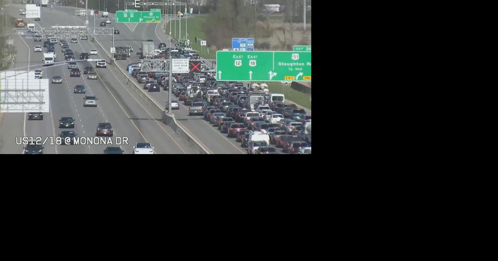 All lanes of EB Beltline reopened at Monona Drive after crash | News ...