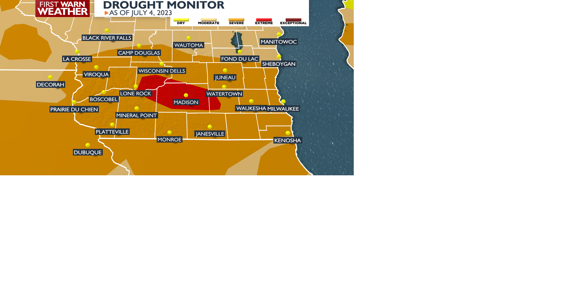 Some rain chances as the drought worsens - Kelly