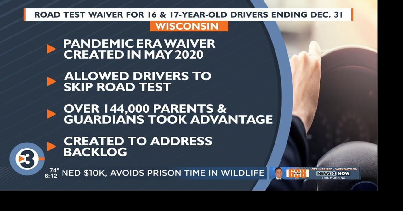 Wisconsin's pandemicera road test waiver for 16 and 17yearold