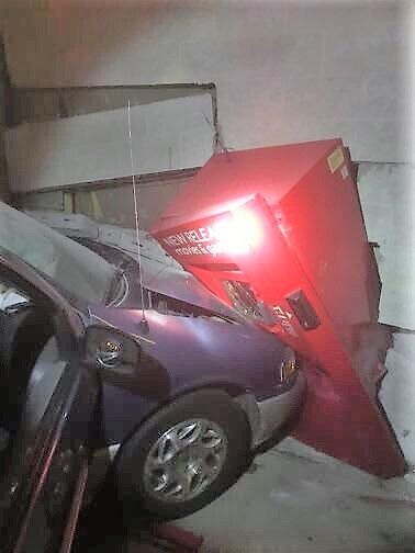 PHOTOS Man slams car into building hitting Redbox machine News