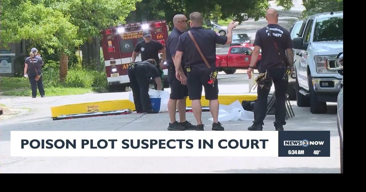 Poison plot suspects due in court | Video | channel3000.com
