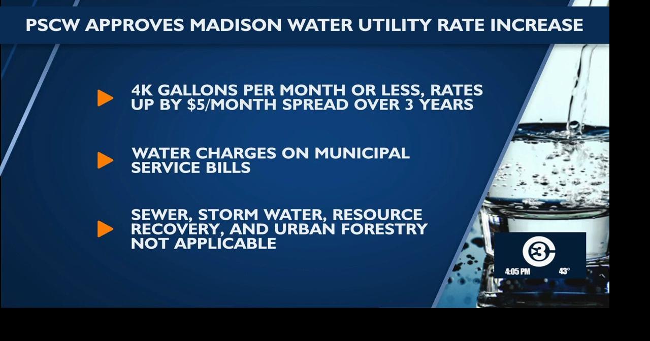 PSCW approves Madison water utility rate increase | Video | channel3000.com