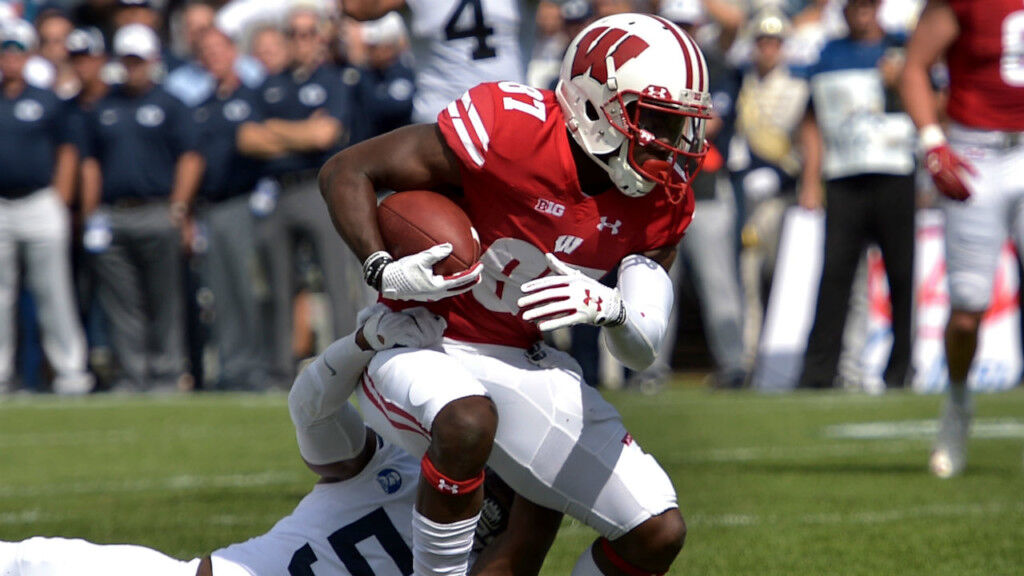 Former Wisconsin WR Quintez Cephus 'has really come on' for the