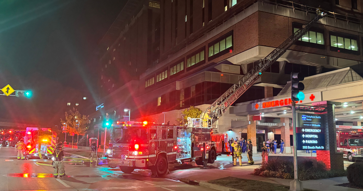 Fire located, put out on roof of UnityPoint Health-Meriter Hospital ...
