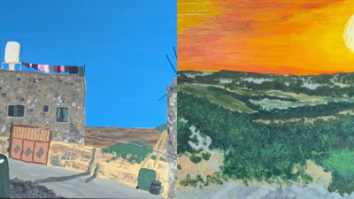 Palestine silent auction, art show