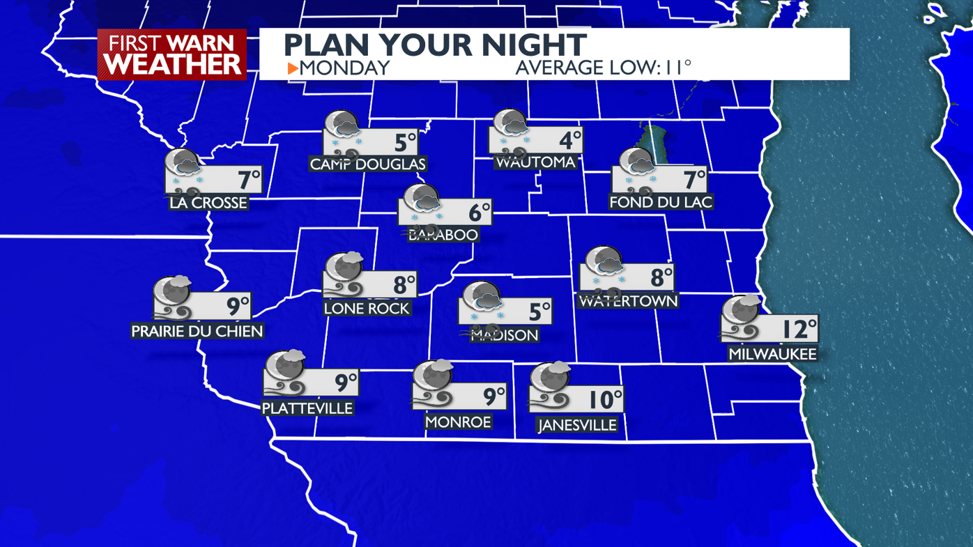 Temperatures to stay in double digits, little snow expected through end of  January | Latest Weather Forecast | channel3000.com