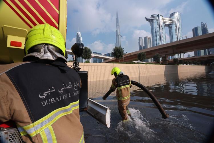 Dubai airport struggles to resume flights after heavy rains leave runways underwater