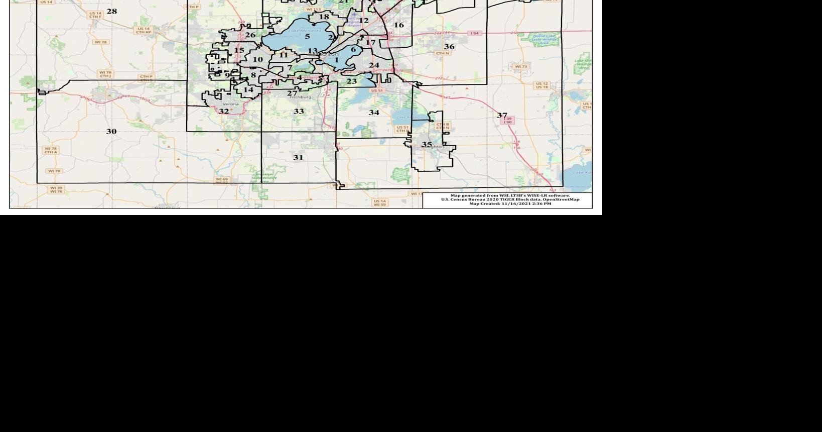 Dane County Board adopts new district map by nonpartisan