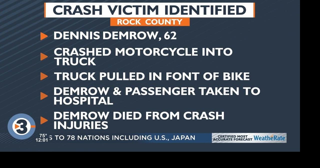 Medical examiner identifies Janesville man killed in weekend motorcycle