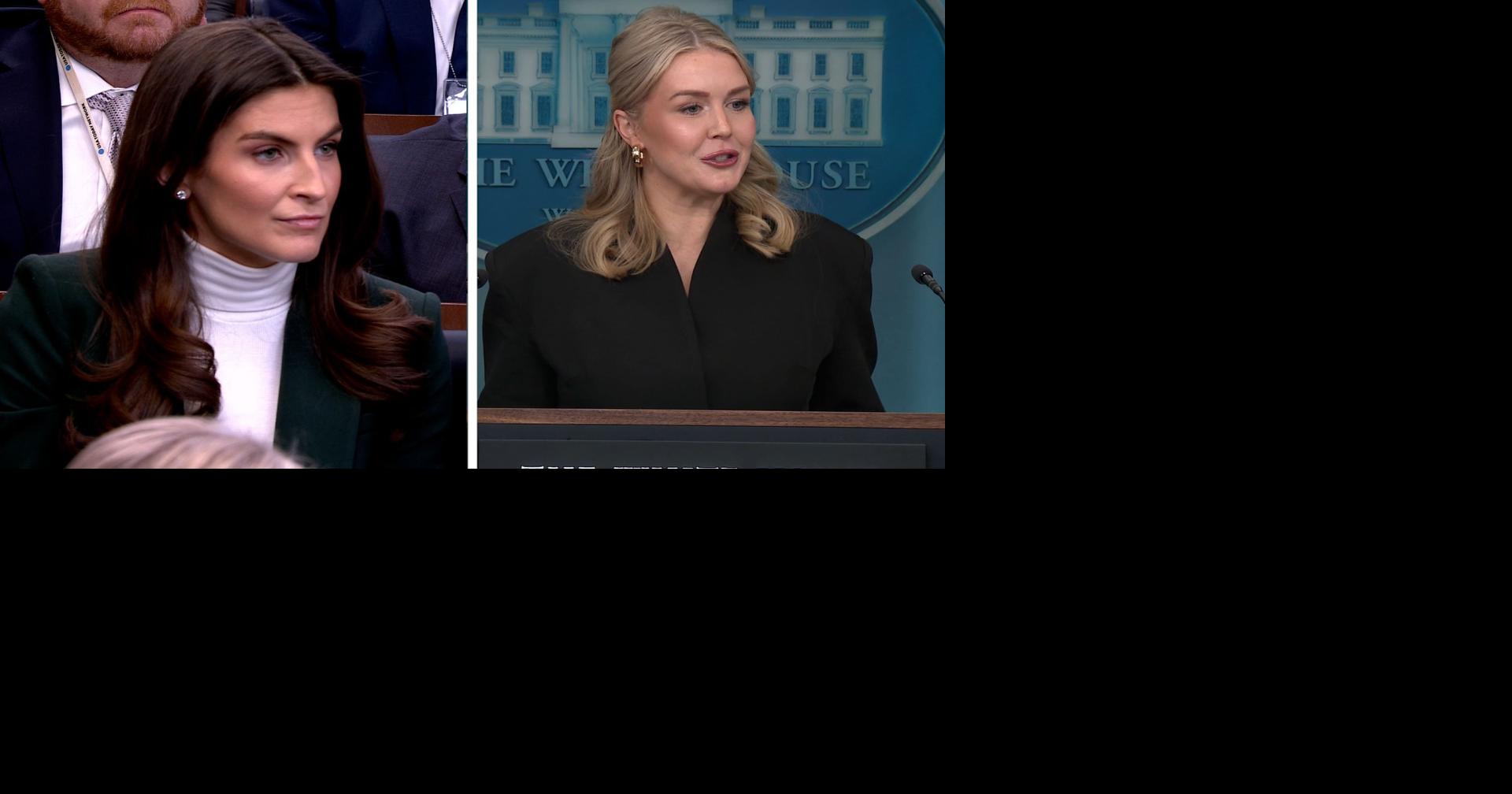 Collins presses Leavitt about mixed messaging on the economy