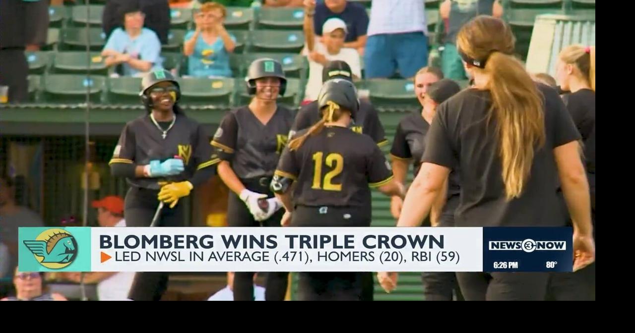 Hilary Blomberg wins Northwoods League Triple Crown as Night Mares chase another title