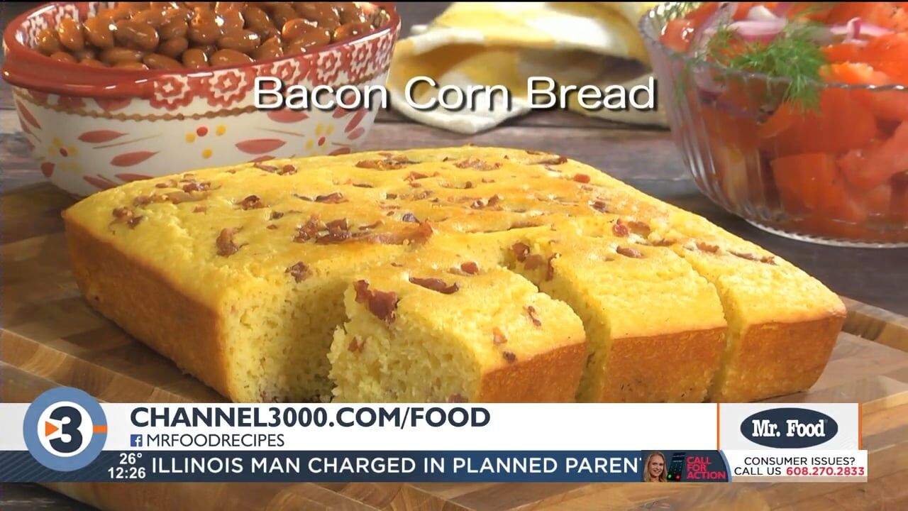 Mr Food Bacon Corn Bread Food Recipes Channel3000 Com 63d2ca4414556.image