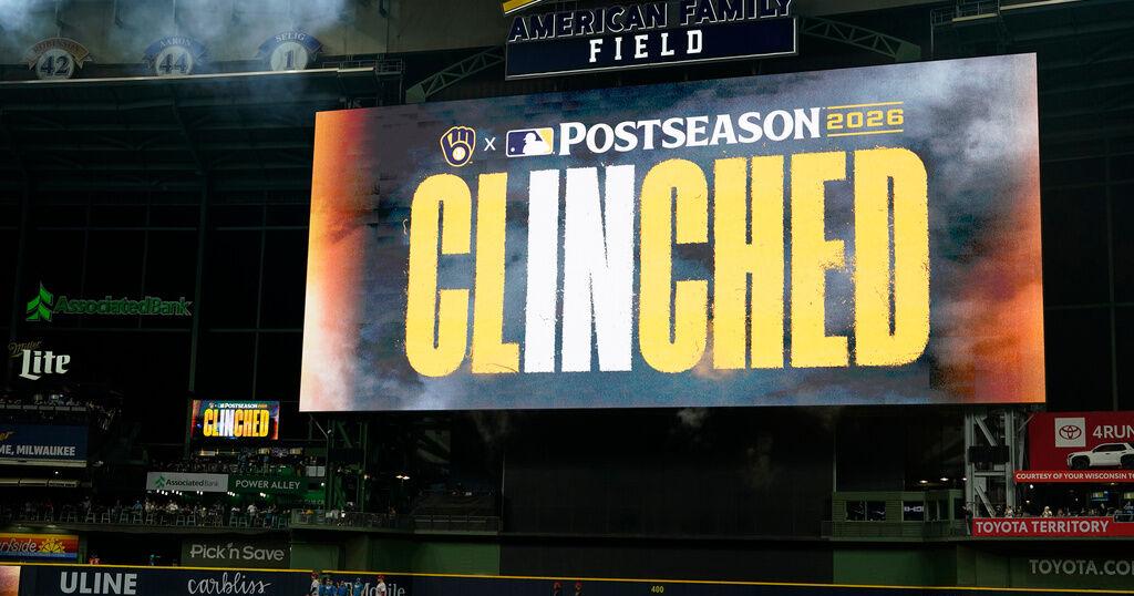 Brewers clinch postseason berth