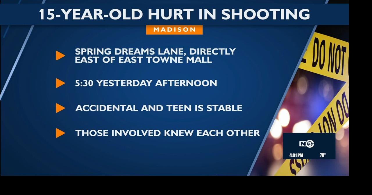 15-year-old hurt in shooting