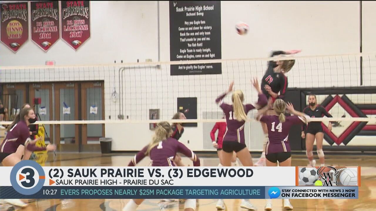 Sauk Prairie volleyball wins key conference matchup in four sets High School channel3000