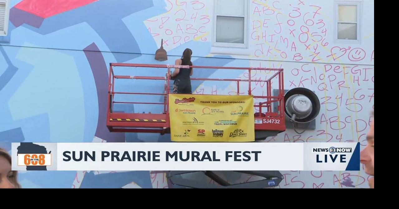 In the 608: Sun Prairie Mural Fest underway as artists transform downtown