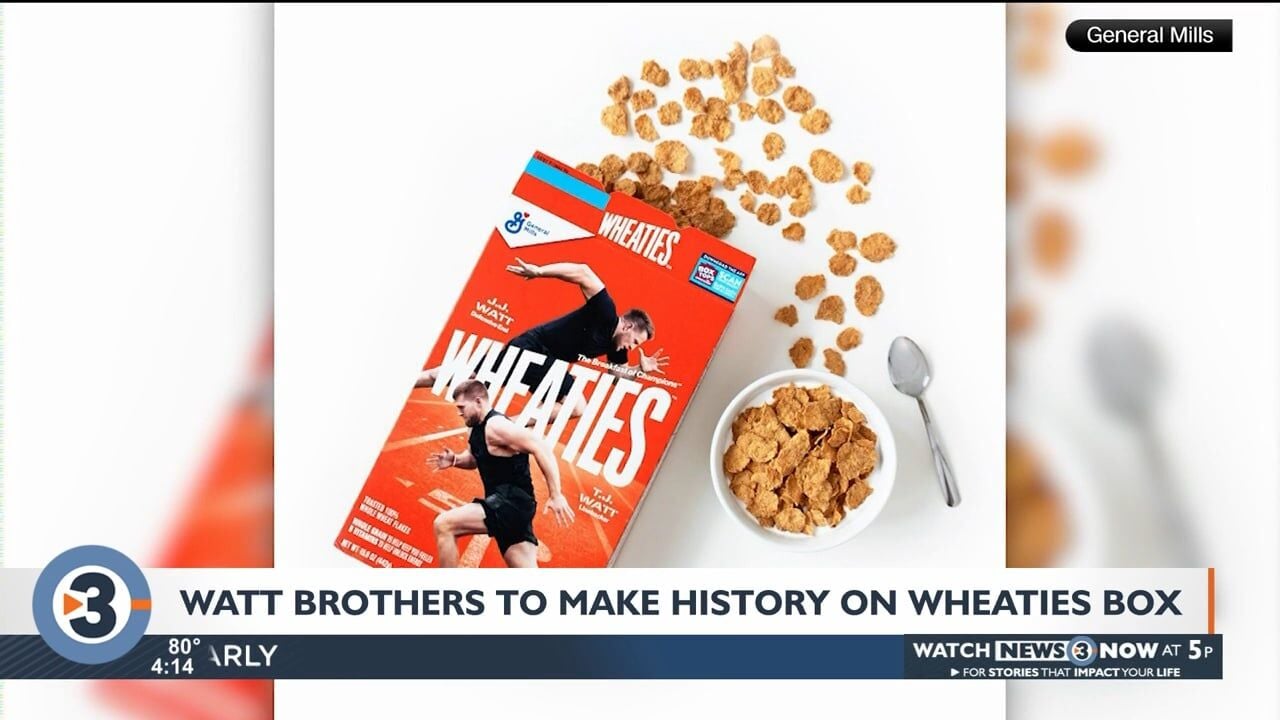 Wheaties unveils football pros and brothers J.J and T.J. Watt as the next  faces of the iconic Wheaties box - General Mills