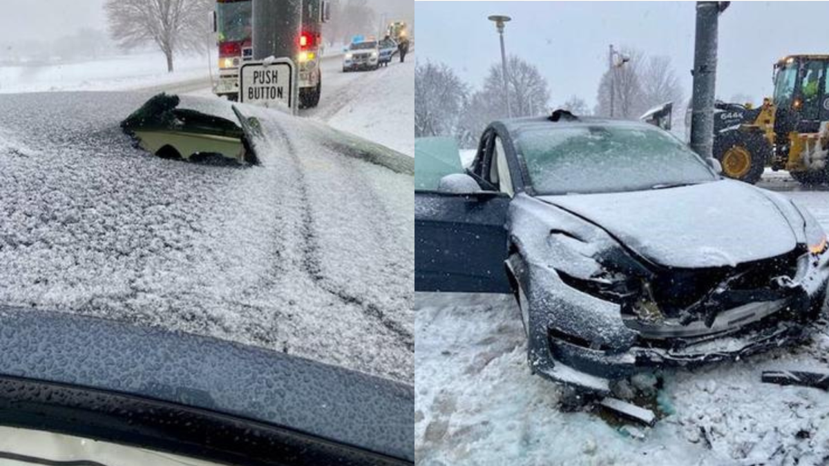 Passenger taken to hospital after rideshare driver crashes into light