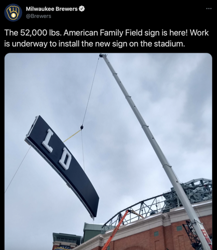 Here's what the new American Family Field signs could look like