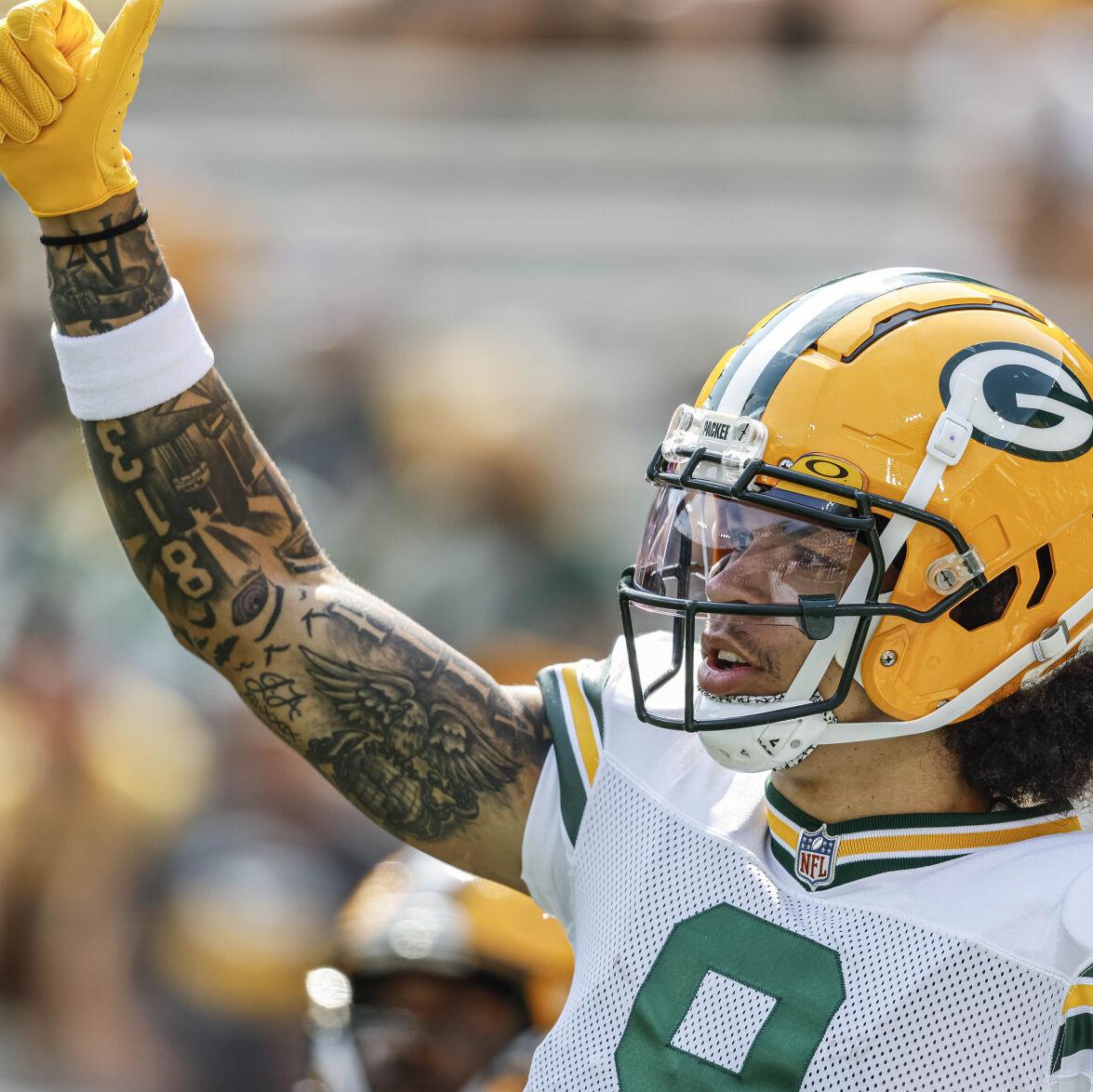 Christian Watson's return to practice energizes teammates and leaves one  final step before being back in Packers' lineup | Top Stories |  channel3000.com, image size:1175x1174
