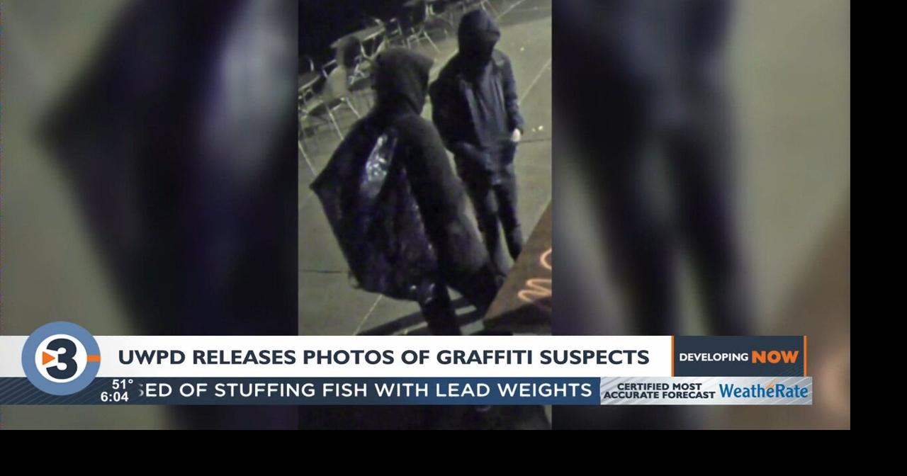 UWPD releases photos of Memorial Union, Alumni Park graffiti suspects ...