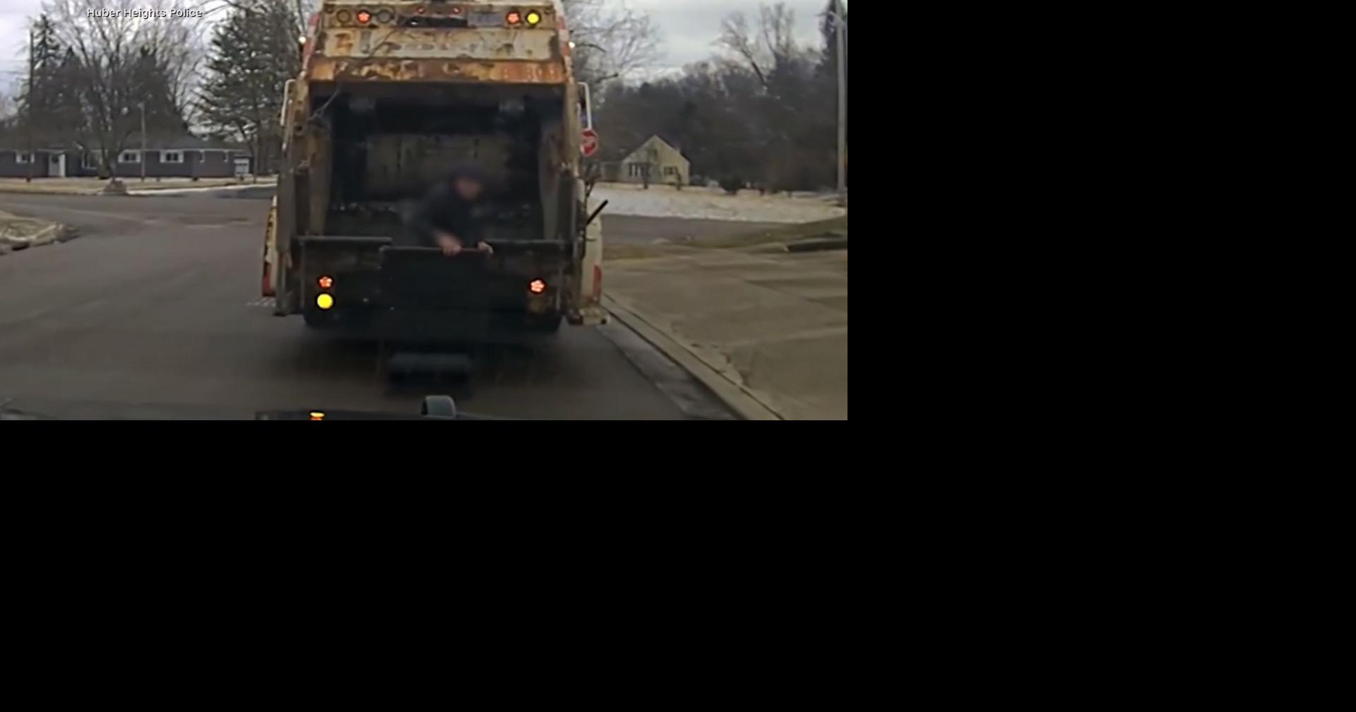 Ohio sanitation worker finds wanted suspect hiding in trash can