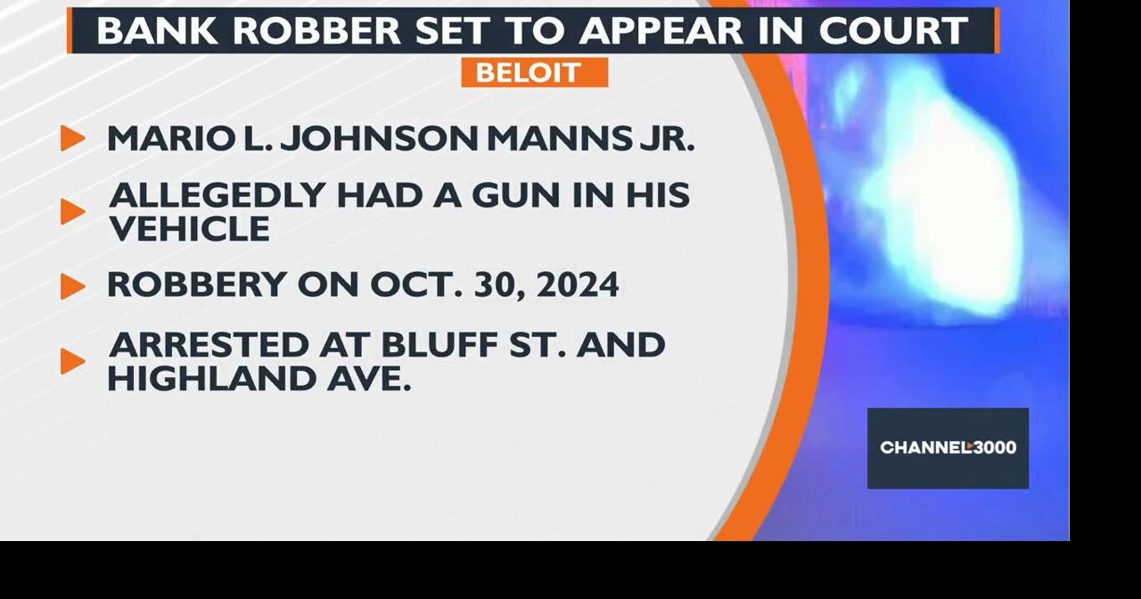 Bank robber set to appear in court | Video | channel3000.com