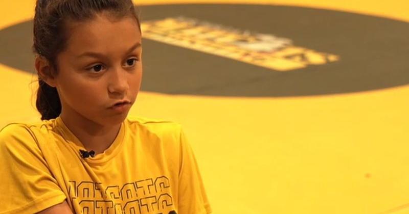 8-year-old deaf wrestler Grace Tiefel competes without limits