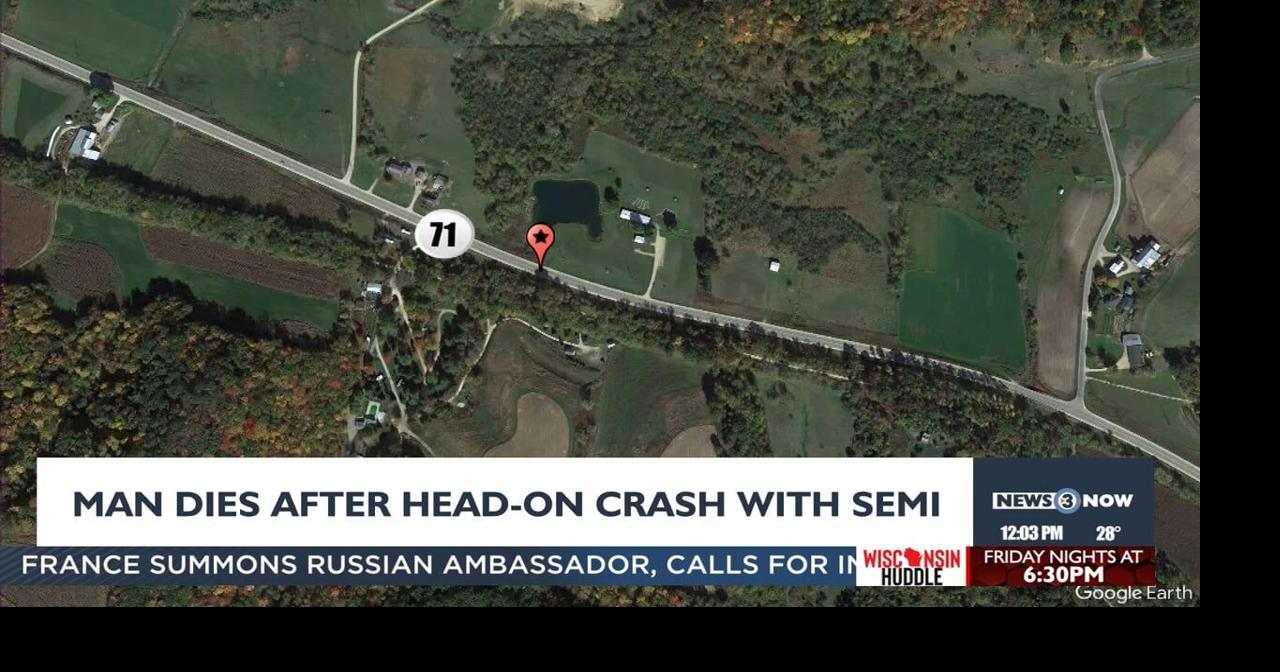 Sauk County man dead after crash with semi-tanker along Highway 71 ...