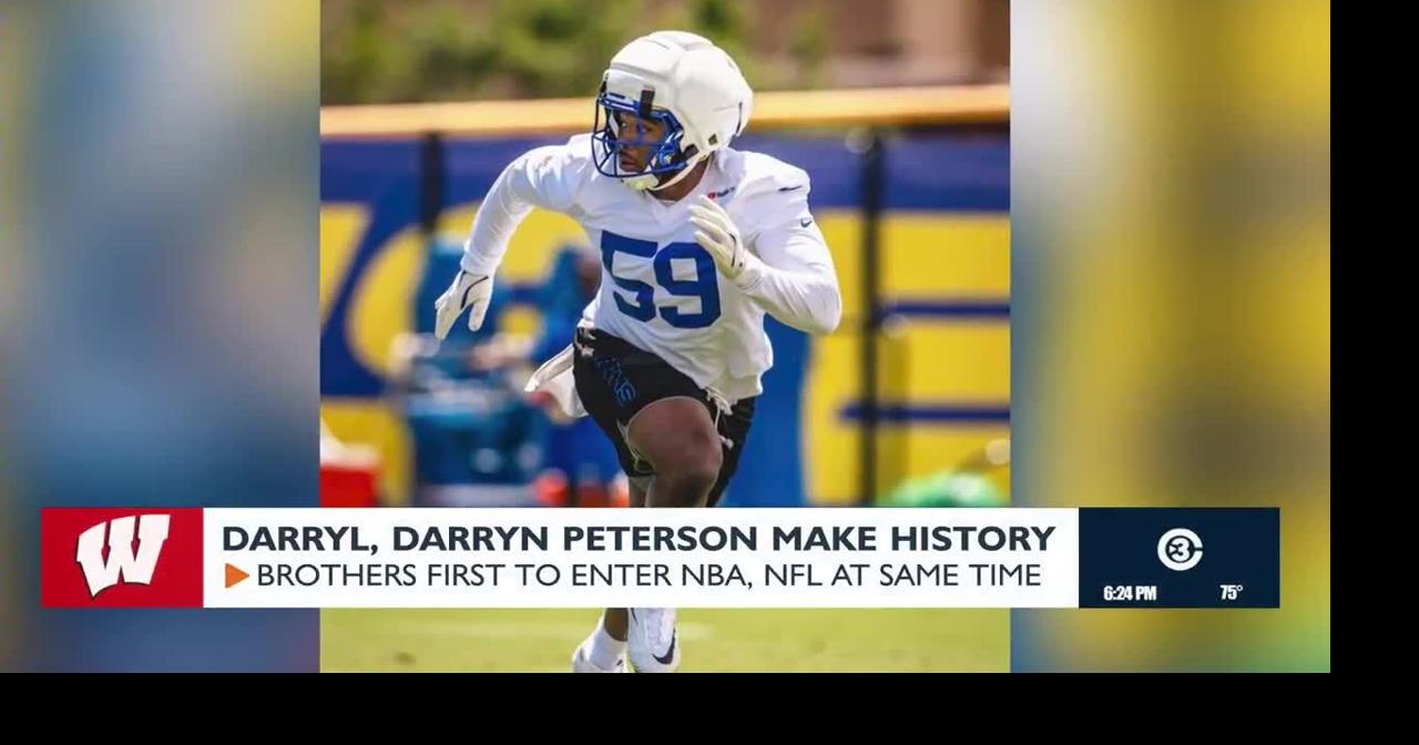 Former Badger Darryl Peterson and his brother Darryn become first siblings to enter NFL, NBA in same year