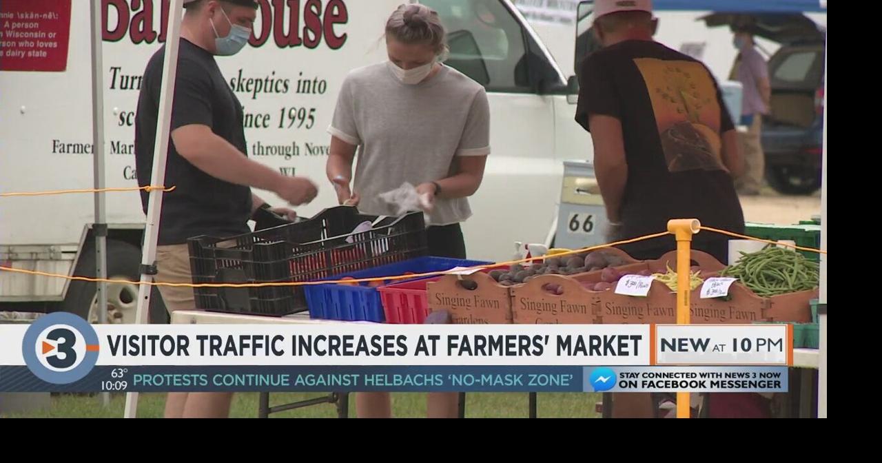 Visitor traffic increasing at walkup Dane County Farmers’ Market