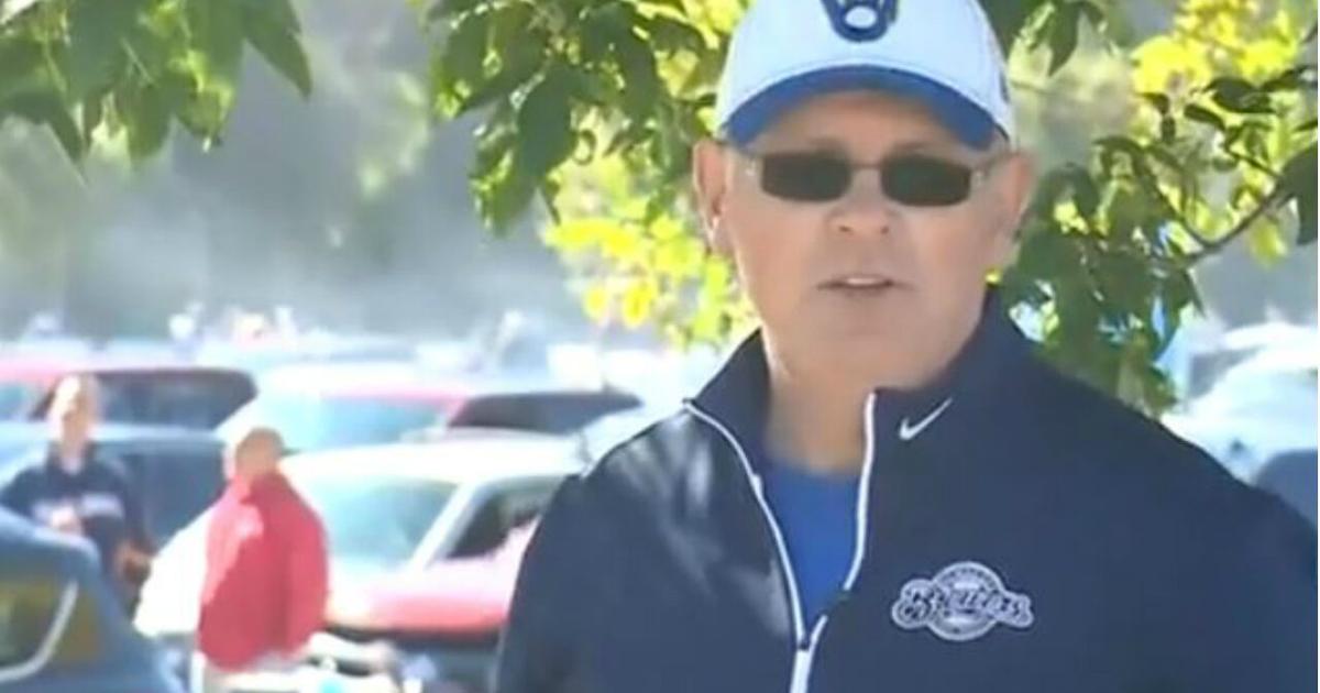Beerers Dad ‘He had no clue’: Son surprises dad with his first ever Brewers playoff ...