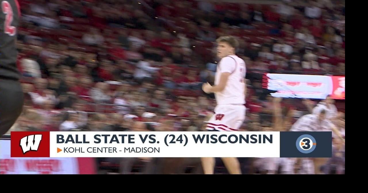 Wisconsin Men's Basketball improves to 3-0, beaing Ball State