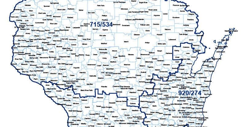 Wisconsin Area Code Map | | channel3000.com
