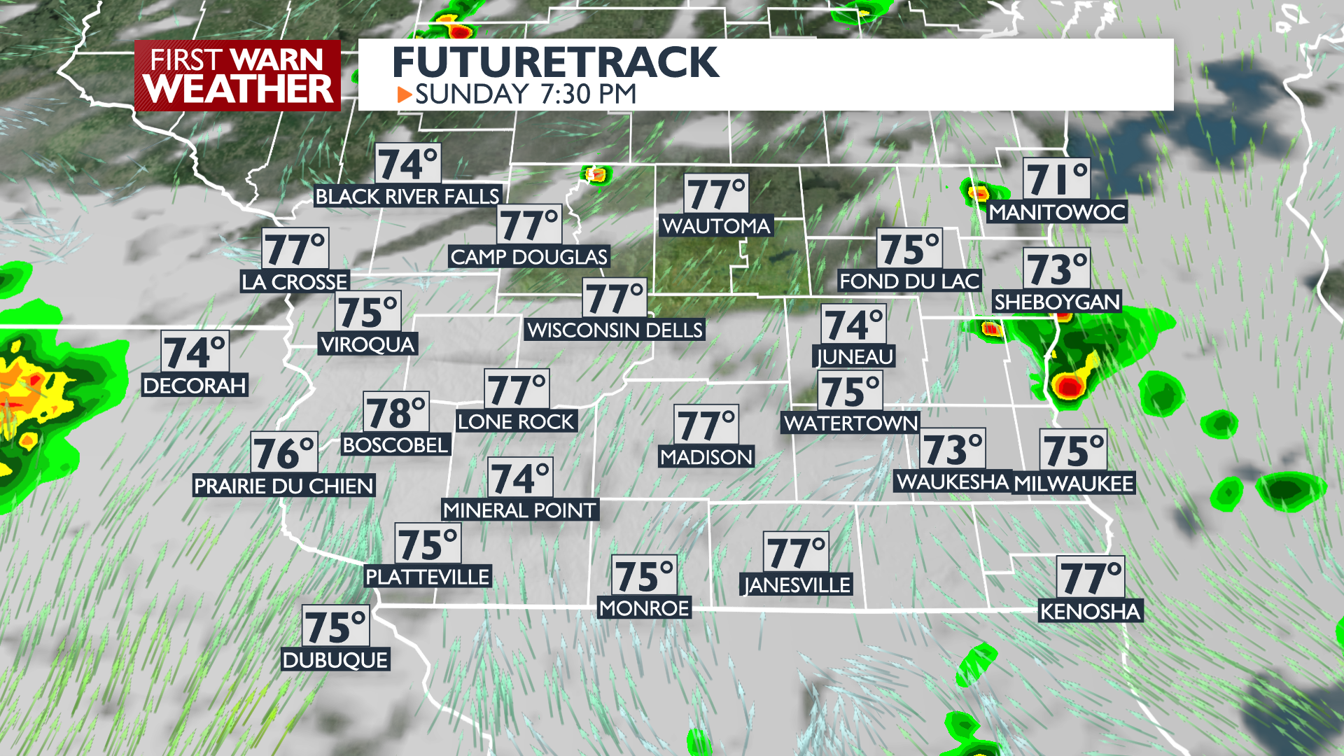 Scattered Storm Threat Continues Sunday Night - Blaise | Latest Weather ...