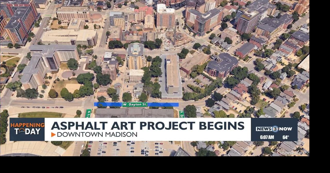 Asphalt art project is underway | Video | channel3000.com