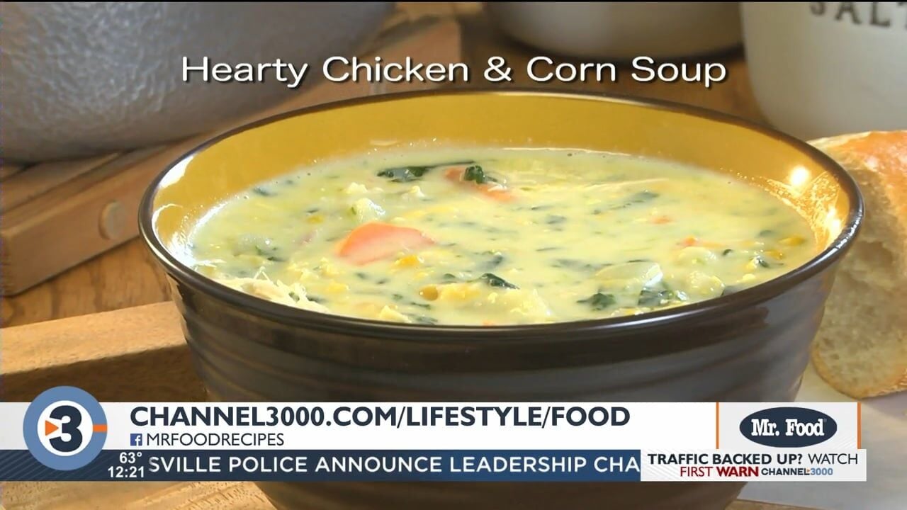 Mr Food Hearty Chicken Corn Soup Food Recipes Channel3000 Com 6511cf89e1124.image