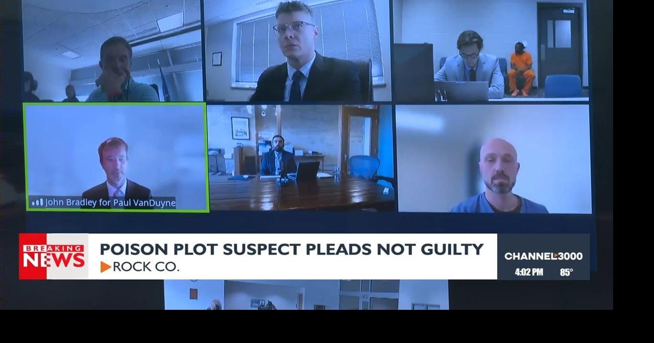 Poison plot suspect pleads not guilty | Video | channel3000.com